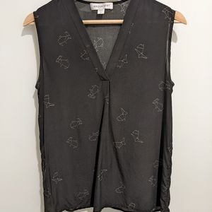 Amour Vert silk sleeveless blouse